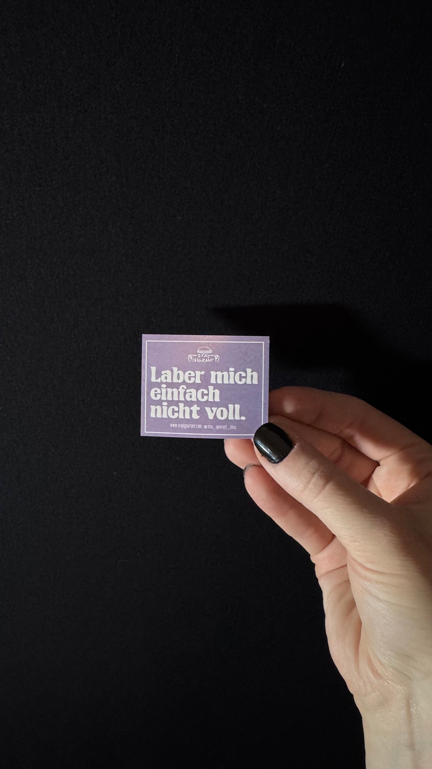 Laber mich einfach nicht voll. | Sticker-Pack | 5 Stk.