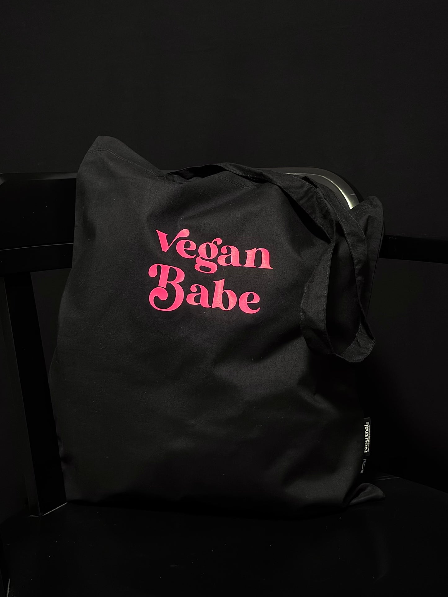Vegan Babe | Beutel schwarz | Fairtrade & vegan