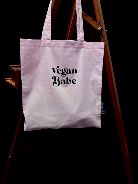 Vegan Babe | Beutel rosa | Fairtrade & vegan