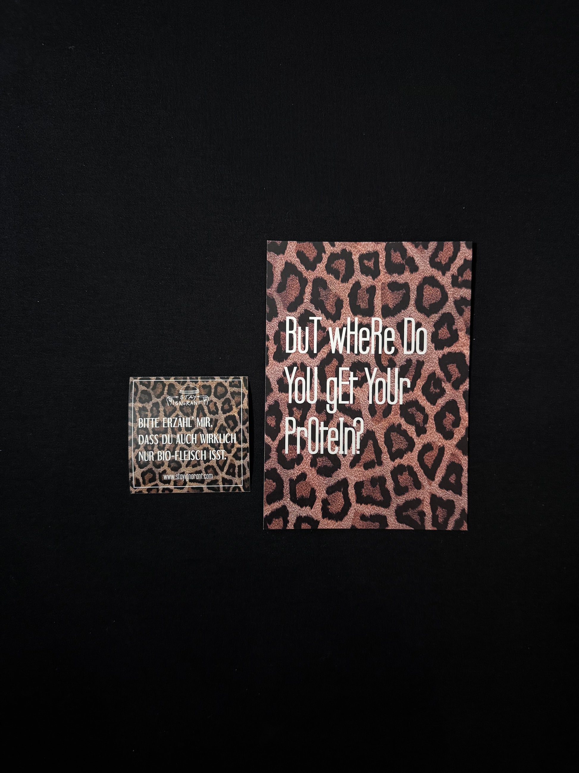 Leo Set-Postkarte-Sticker